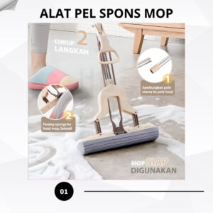 Pel Lantai Spons Praktis