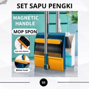 Set Sapu dan Pengki Lipat Serbaguna
