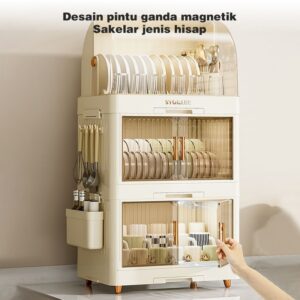 Rak Piring Plastik Tertutup
