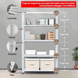 Rak Besi Siku Serbaguna 5/6 Susun